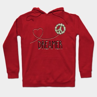 Dreamer and Peace sign Hoodie